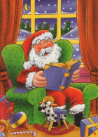 PAPÁ NOEL Feliz Año Navidad Vintage Tarjeta Postal CPSM #PBL517.ES - Santa Claus
