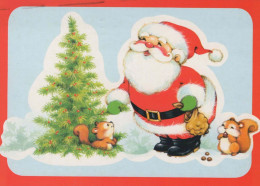 PAPÁ NOEL Feliz Año Navidad Vintage Tarjeta Postal CPSM #PBB071.ES - Santa Claus