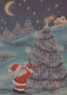 Feliz Año Navidad Vintage Tarjeta Postal CPSM #PAV222.ES - Kerstman