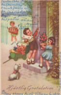 ENFANTS ENFANTS Scène S Paysages Vintage Carte Postale CPSMPF #PKG746.FR - Scènes & Paysages