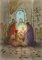 Vierge Marie Madone Bébé JÉSUS Noël Religion Vintage Carte Postale CPSM #PBB856.FR - Vierge Marie & Madones