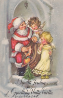 PÈRE NOËL NOËL Fêtes Voeux Vintage Carte Postale CPSMPF #PAJ414.FR - Santa Claus