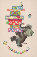 AFFE Tier Vintage Ansichtskarte Postkarte CPA #PKE764.DE - Affen