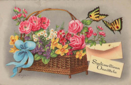 FLOWERS Vintage Ansichtskarte Postkarte CPA #PKE577.DE - Fleurs