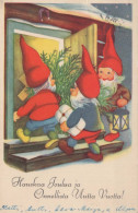 Neujahr Weihnachten GNOME Vintage Ansichtskarte Postkarte CPSMPF #PKD374.DE - Anno Nuovo
