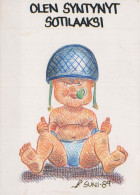 KINDER HUMOR Vintage Ansichtskarte Postkarte CPSM #PBV301.DE - Cartoline Umoristiche