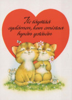 KATZE MIEZEKATZE Tier Vintage Ansichtskarte Postkarte CPSM #PBQ984.DE - Katzen