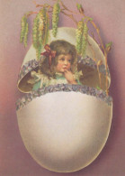 OSTERN KINDER EI Vintage Ansichtskarte Postkarte CPSM #PBO246.DE - Pascua