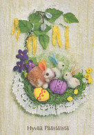 OSTERN KANINCHEN Vintage Ansichtskarte Postkarte CPSM #PBO502.DE - Pasqua