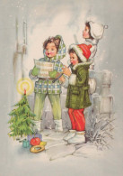 Neujahr Weihnachten KINDER Vintage Ansichtskarte Postkarte CPSM #PAY016.DE - Neujahr