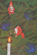 Neujahr Weihnachten GNOME Vintage Ansichtskarte Postkarte CPSM #PAU221.DE - New Year