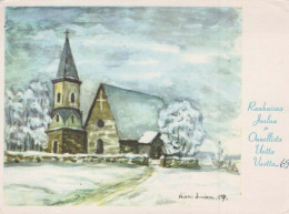 Neujahr Weihnachten Vintage Ansichtskarte Postkarte CPSM #PAT033.DE - Año Nuevo