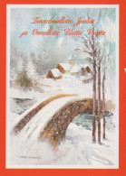 Neujahr Weihnachten Vintage Ansichtskarte Postkarte CPSM #PAT156.DE - Nouvel An