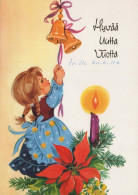 Neujahr Weihnachten KINDER Vintage Ansichtskarte Postkarte CPSM #PAS788.DE - Nieuwjaar