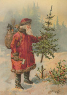 WEIHNACHTSMANN SANTA CLAUS WEIHNACHTSFERIEN Vintage Postkarte CPSM #PAK863.DE - Santa Claus
