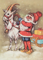 WEIHNACHTSMANN SANTA CLAUS WEIHNACHTSFERIEN Vintage Postkarte CPSM #PAJ895.DE - Santa Claus
