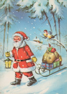 WEIHNACHTSMANN SANTA CLAUS WEIHNACHTSFERIEN Vintage Postkarte CPSM #PAJ688.DE - Kerstman