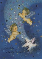 ENGEL WEIHNACHTSFERIEN Feiern & Feste Vintage Ansichtskarte Postkarte CPSM #PAH901.DE - Angels