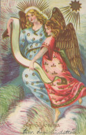 ENGEL WEIHNACHTSFERIEN Vintage Ansichtskarte Postkarte CPSMPF #PAG774.DE - Anges