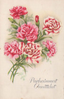 FLOWERS Vintage Postcard CPA #PKE514.GB - Blumen