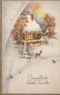 Happy New Year Christmas Vintage Postcard CPSMPF #PKD743.GB - Neujahr