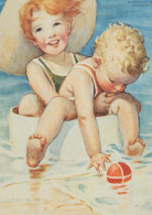 CHILDREN CHILDREN Scene S Landscapes Vintage Postcard CPSM #PBU621.GB - Scènes & Paysages