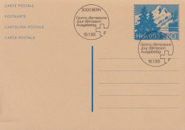 1993 Inland-Postkarte  ⵙ ET Zum: 219 ESS 19.1.93 Lac De Tanney - Interi Postali