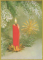 Happy New Year Christmas CANDLE Vintage Postcard CPSM #PBN689.GB - Nouvel An