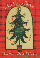 Happy New Year Christmas Vintage Postcard CPSM #PBN564.GB - Nieuwjaar