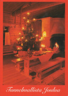 Happy New Year Christmas CANDLE Vintage Postcard CPSM #PBO054.GB - Año Nuevo