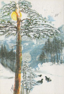 Happy New Year Christmas Vintage Postcard CPSM #PBN067.GB - Neujahr