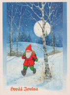 Happy New Year Christmas GNOME Vintage Postcard CPSM #PBM079.GB - Anno Nuovo