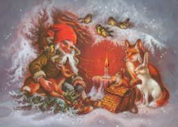 Happy New Year Christmas GNOME Vintage Postcard CPSM #PBA749.GB - Año Nuevo