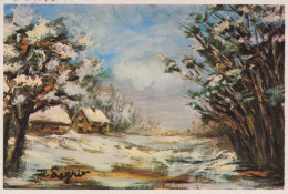 Happy New Year Christmas Vintage Postcard CPSM #PAV773.GB - Año Nuevo