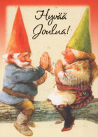 Happy New Year Christmas GNOME Vintage Postcard CPSM #PAU429.GB - Nouvel An