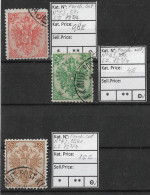 Bosnia-Herzegovina/Austria-Hungary, Coat Of Arms (3 STAMPS), ALL I Plate, ALL Perf. 12 3/4 - Bosnia Herzegovina