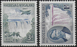 1955 Rhodesia And Nyasaland Victoria Falls 2v. MNH SG N. 16/17 - Other & Unclassified