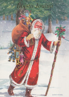 SANTA CLAUS CHRISTMAS Holidays Vintage Postcard CPSM #PAK859.GB - Santa Claus