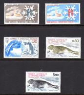 T.A.A.F. 1984 - Yvert De N° 102 à 108 - Neufs ** / MNH - 5 Valeurs, TB - Nuevos