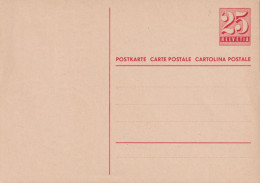 1951 Neue Auslandkarte ** Zum: 184 25 Cts.rot - Enteros Postales