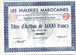 Les HUILERIES MAROCAINES - Afrique