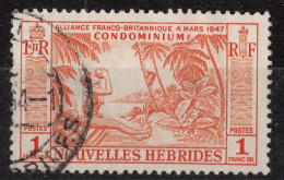 Nouvelles HEBRIDES Timbre-poste N°183 Oblitéré Dents Courtes à Gauche  Cote : 10€00 - Used Stamps