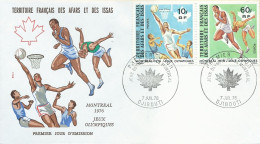 Enveloppe 1er Jour FDC Afars Et Issas N°431/434 Jeux Olympiques De Montréal - Djibouti - 07/07/1976 - Cartas & Documentos