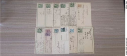 AUSTRIA (LOT-11) > POSTAL HISTORY > 12 Stationary Cards From Empire And 1st Republic Periods - Brieven En Documenten