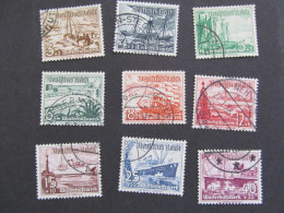 DR Nr. 651-659, 1937, Winterhilfswerk, Gestempelt - Usados