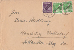 Berlin Brief Mif Minr.2, 2x 4 Berlin 25.1.49 Gel. Nach Hamburg - Brieven En Documenten