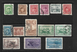 CANADA 1942 - 1948 SET SG 375/388 FINE USED Cat £40 - Used Stamps