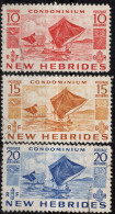 Nouvelles HEBRIDES Timbres-poste N°156 à 158 Oblitéré TB Cote : 4€00 - Used Stamps
