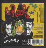 Etiquette De Bière Double  -  Brasserie La Roof  à  Fouchères   (10) - Cerveza