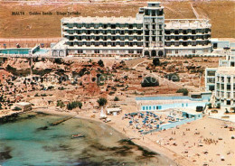 73577715 Malta Golden Sands Ghajn Tuffieha Beach Aerial View Malta - Malta